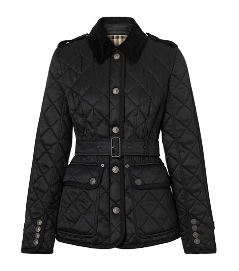 burberry london women's jacket|Burberry diamond quilted field jacket.